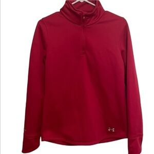 Under Armour Pink Loose Storm Sweatshirt Quarter Zip Size XS